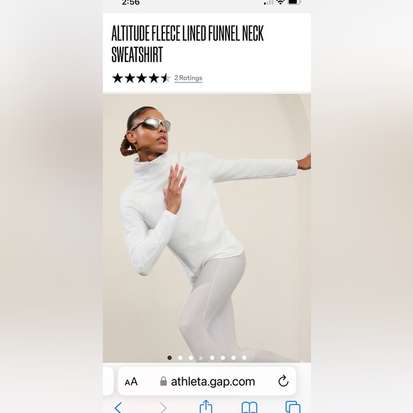 Athleta Altitude Polartec Funnel neck pullover size Medium - Picture 4 of 4